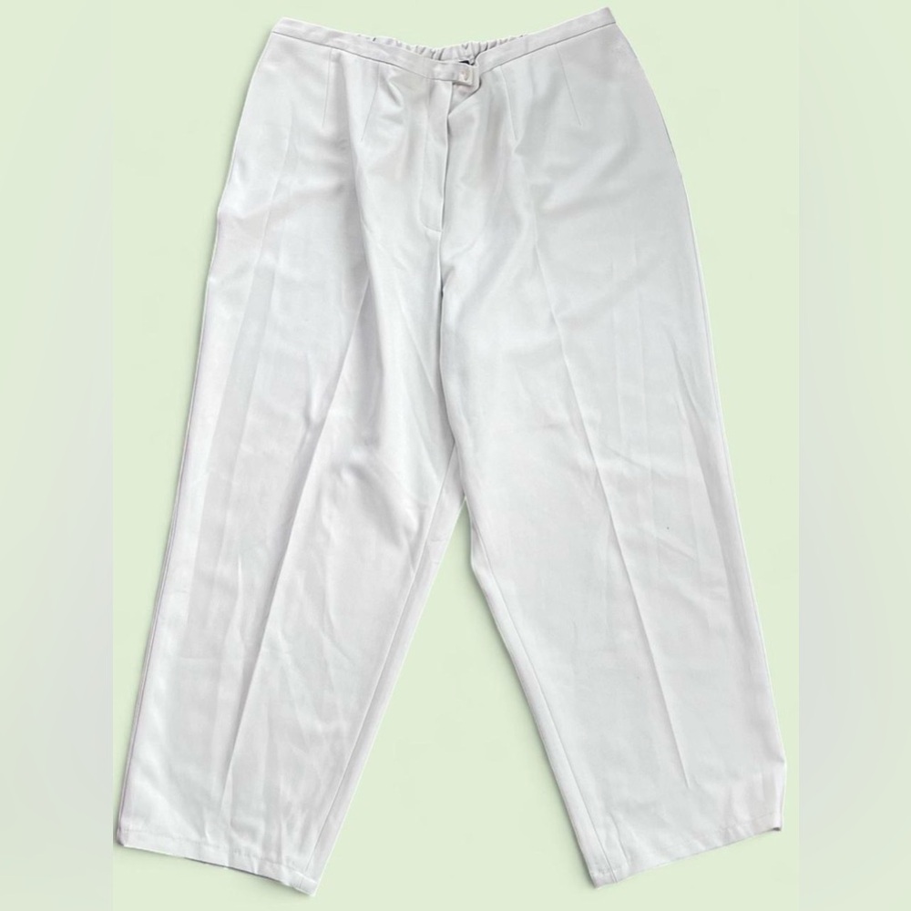 pastel green suit trousers